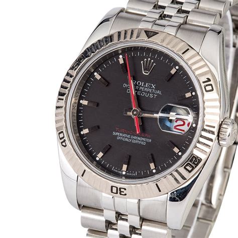 rolex datejust turn o graph thunderbird 116264 men's watch|Rolex turn o graph 36mm.